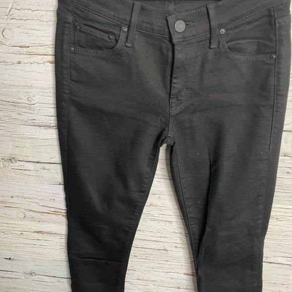 MOTHER The Looker Skinny Denim Jeans A Model Spy Black size 25 - Picture 3 of 9